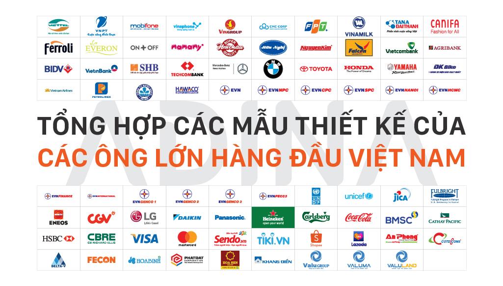 Tổng hợp các mẫu thiết kế logo của các ông lớn hàng đầu Việt Nam