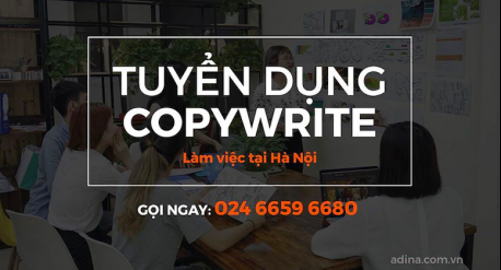 Tuyển dụng copy writer tại Adina