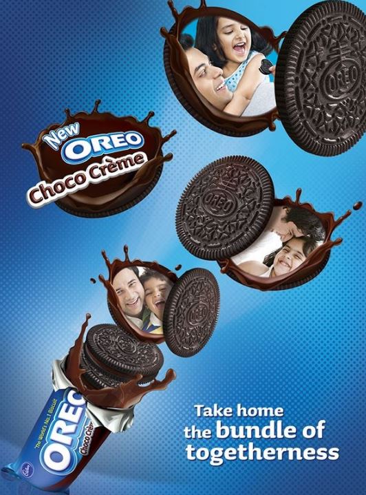 Visual chính trong POSM quảng cáo bánh OREO