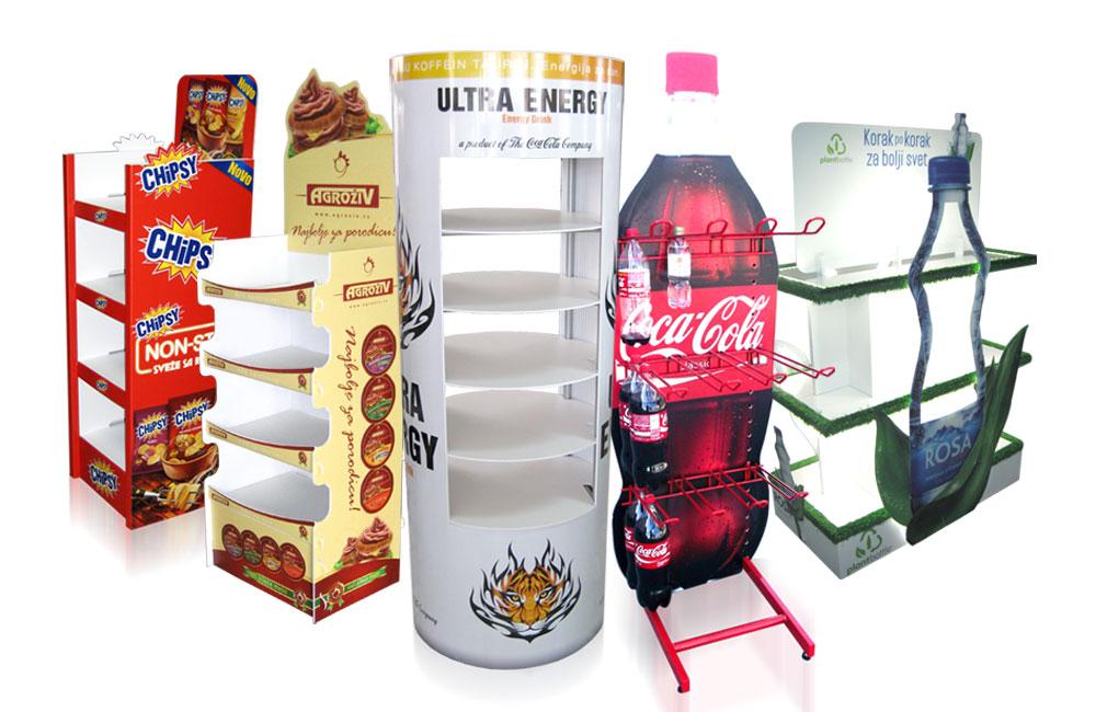 Bộ POSM dùng để quảng cáo, giới thiệu nhiều loại sản phẩm