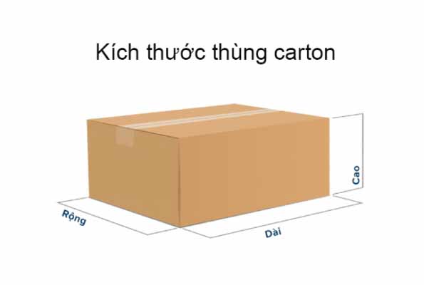 Tiêu chuẩn kích thước thiết kế hộp carton