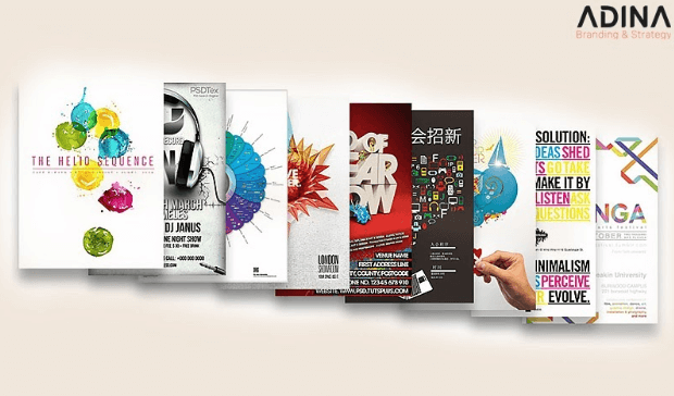 Chất liệu in ấn poster quảng cáo đa dạng