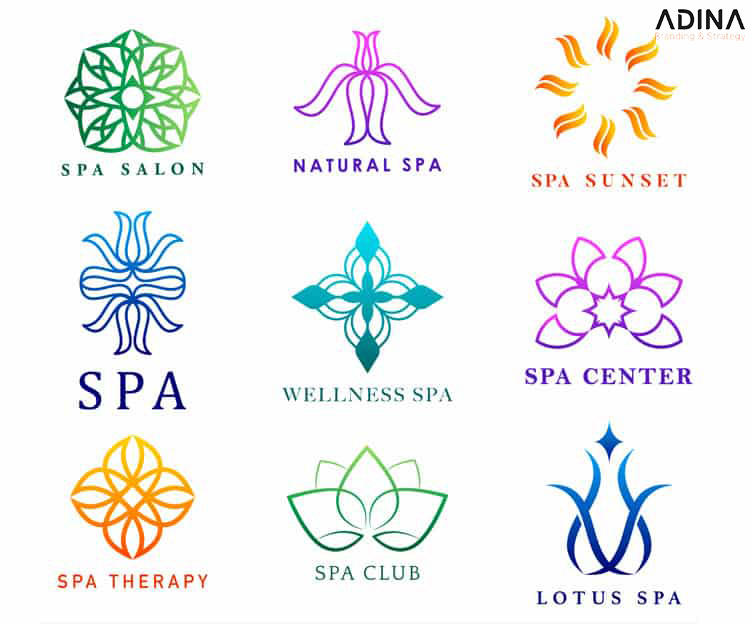 Logo spa hình bông hoa