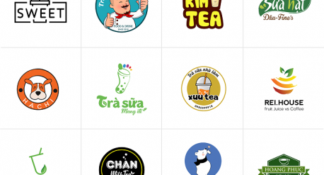 Thiết kế logo trà sữa