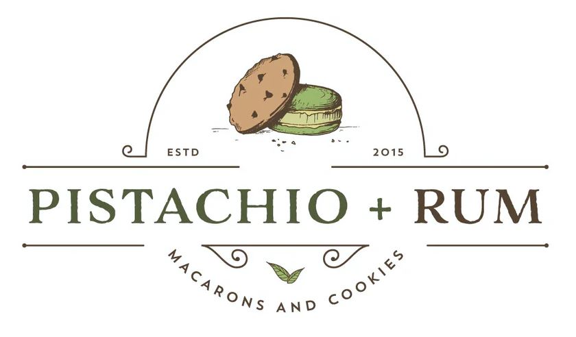 Mẫu logo bánh PISTACHIO + RUM