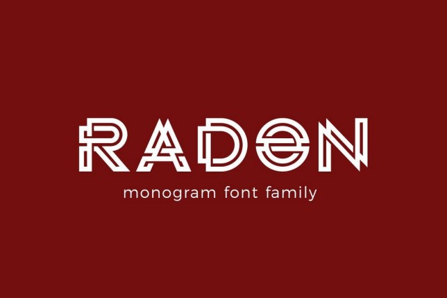 RADON Monogram – Mẫu chữ logo đẹp