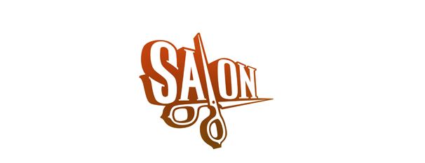 Logo tiệm cắt tóc SALON