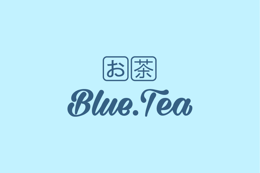 Thiết kế logo quán trà sữa Blue Tea