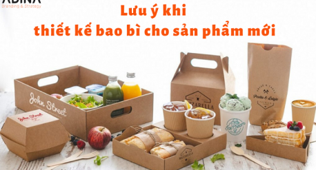 Lưu ý khi thiết kế bao bì cho sản phẩm mới