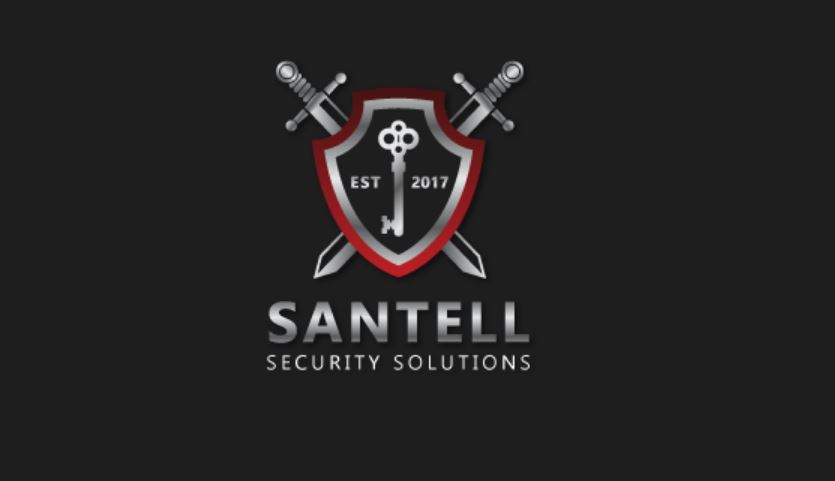 Logo công ty bảo vệ Santell