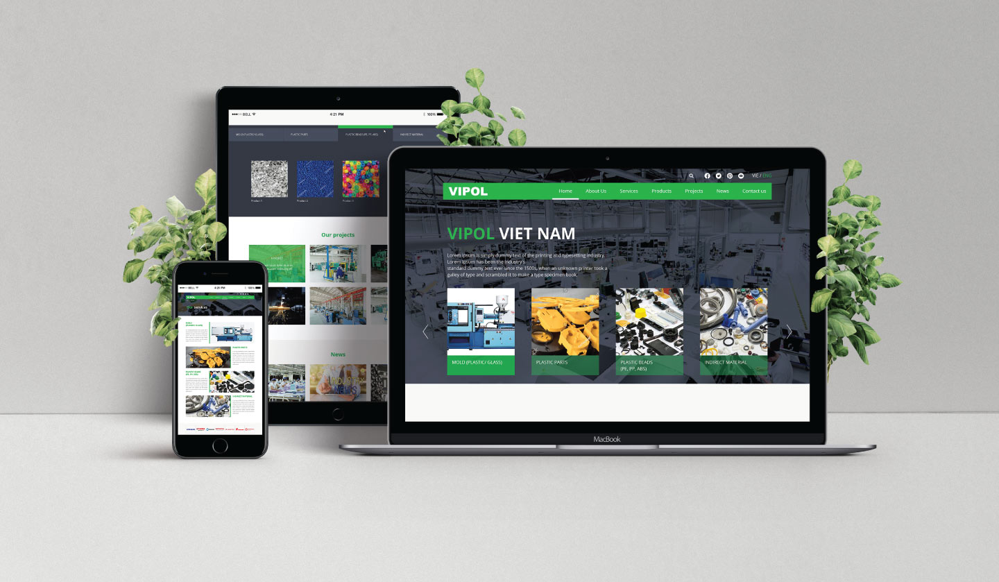 Mẫu website công ty dược phẩm do ADINA thực hiện