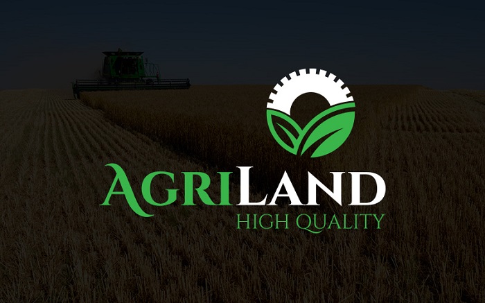 Mẫu logo công ty máy móc nông nghiệp Agriland