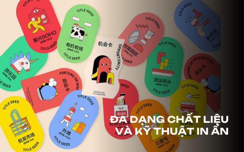 Đa dạng chất liệu và kỹ thuật in ấn