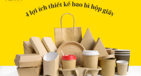 4 lợi ích tuyệt vời khi thiết kế bao bì hộp giấy