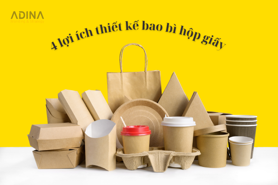 4 lợi ích tuyệt vời khi thiết kế bao bì hộp giấy