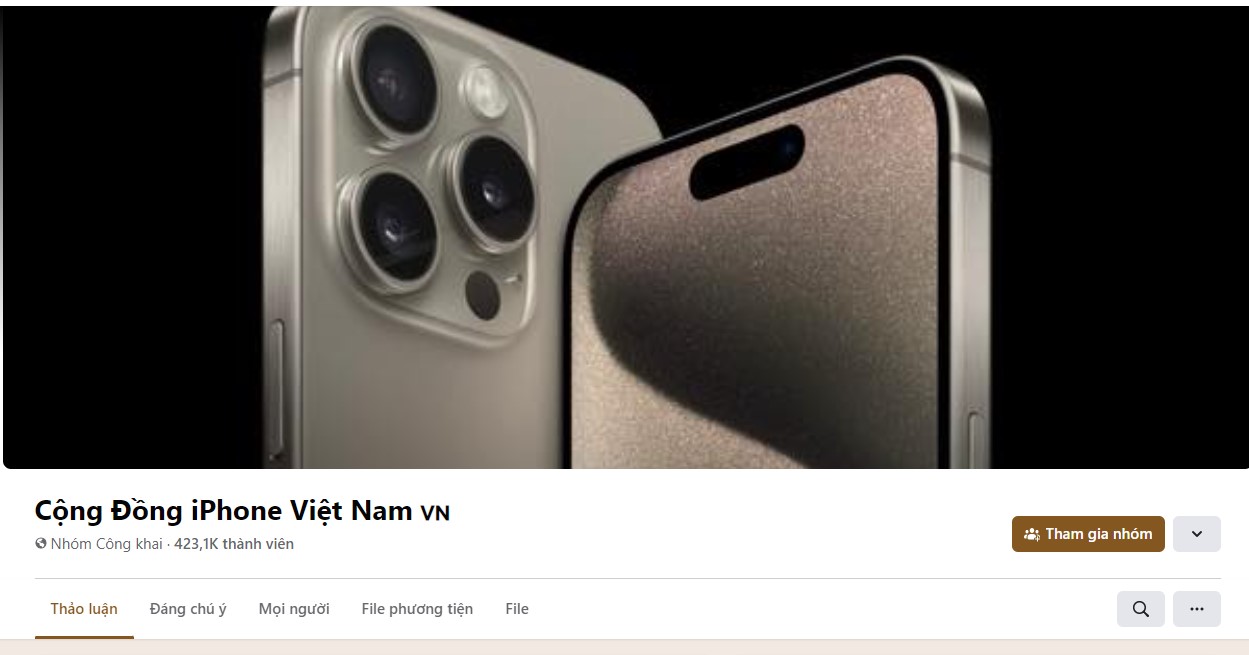 Cộng đồng của những người sử dụng Iphone tại Việt Nam 