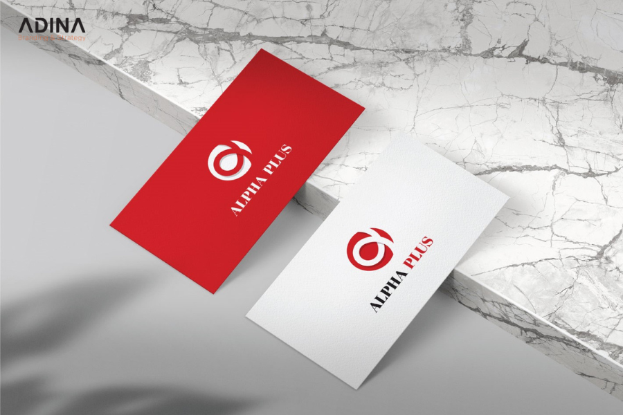 Thiết kế logo phong thủy mệnh hỏa - thương hiệu Alpha Plus