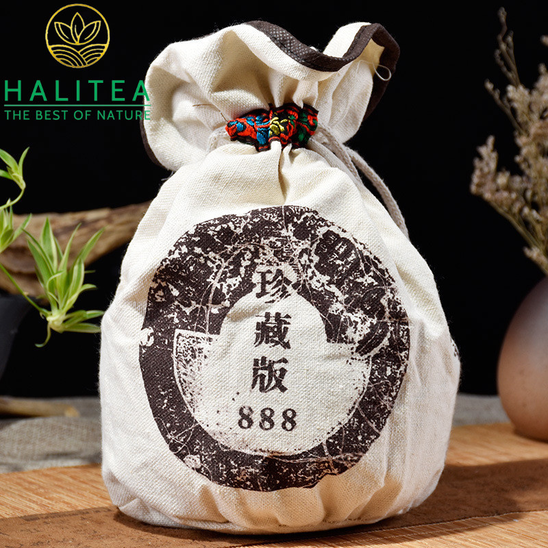 Chất liệu bao bì là túi vải cho sản phẩm trà (nguồn: Halitea)
