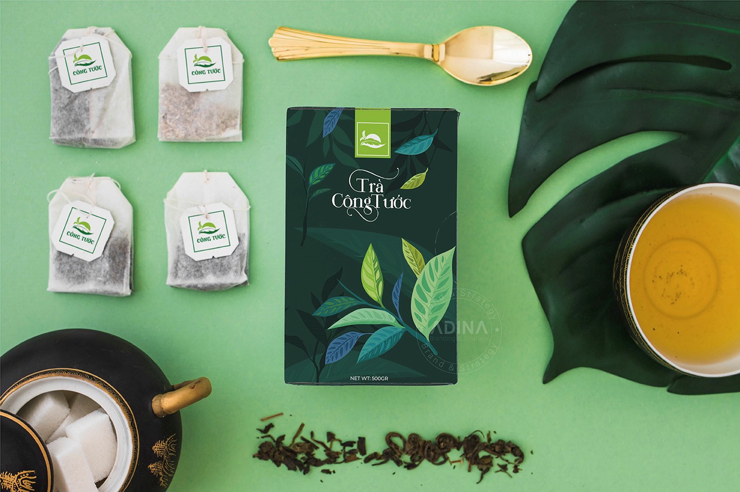 Thiết kế bao bì trà Công Tước