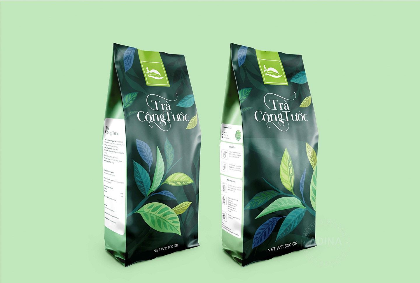 Thiết kế bao bì trà Công Tước