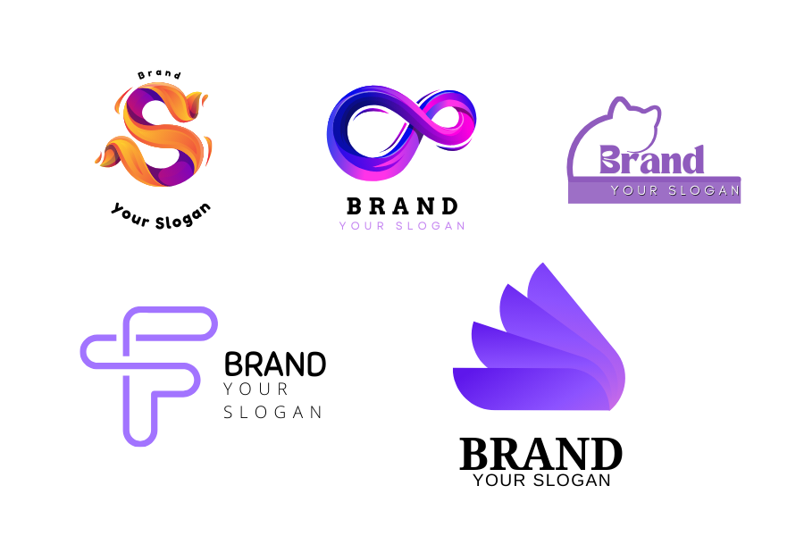Tham khảo ý tưởng thiết kế logo màu tím hợp với người mệnh Hỏa (Nguồn: sưu tầm)