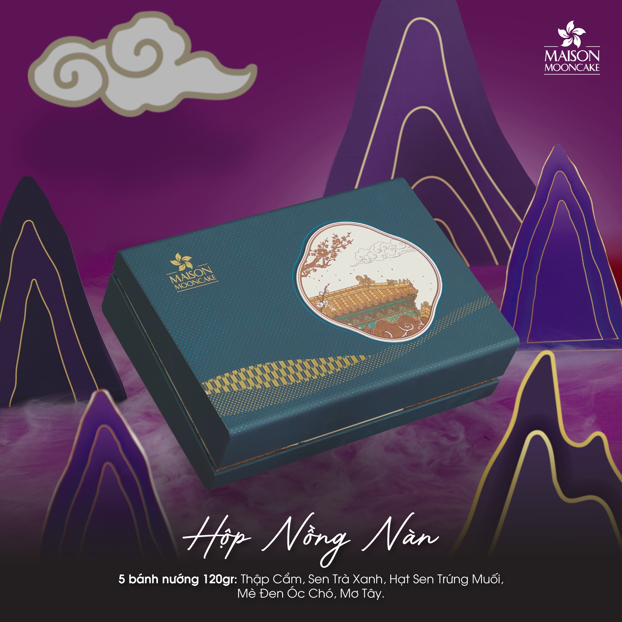 Thiết kế bao bì bánh trung thu thương hiệu Maison