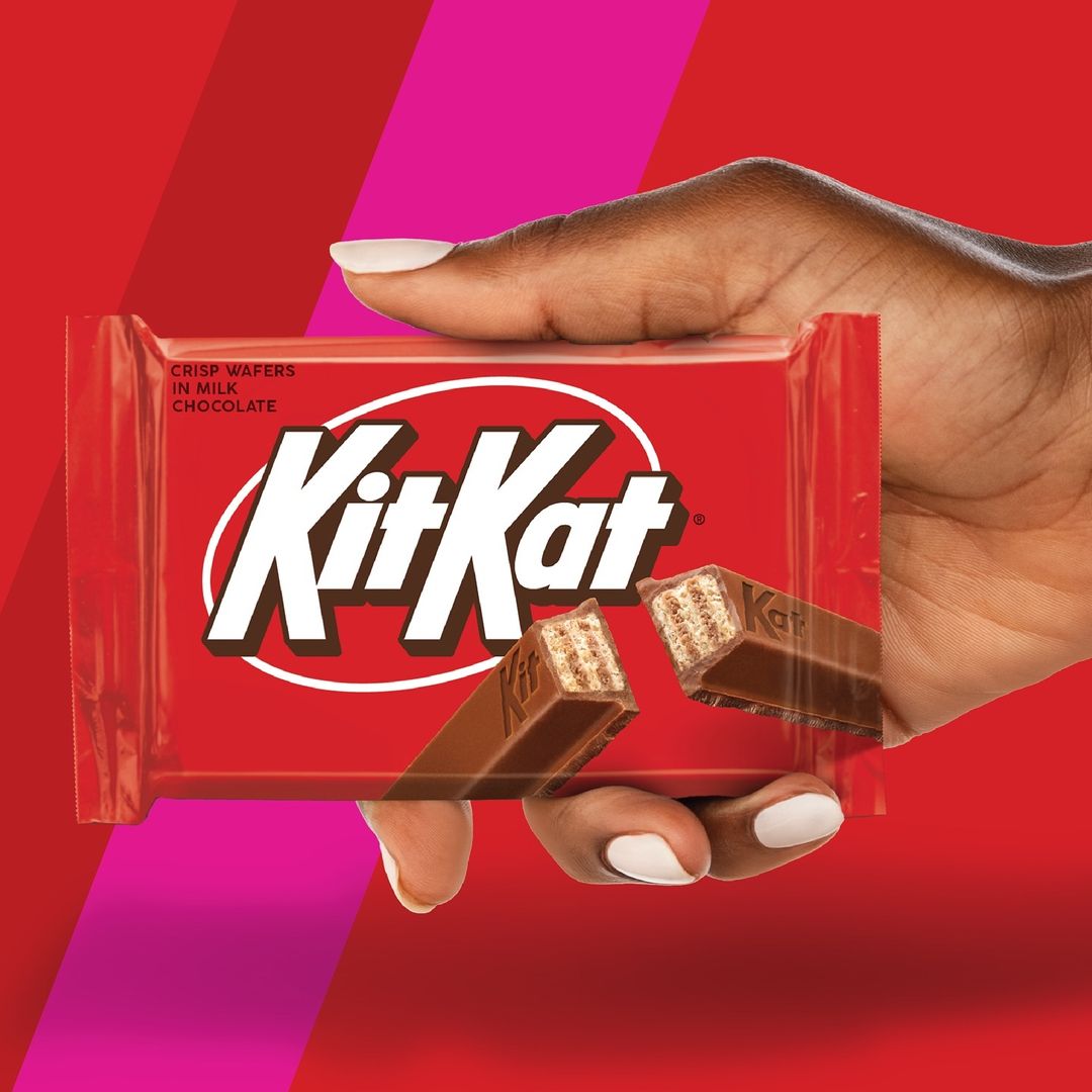 Mẫu logo Kitkat mới thay đổi tháng 8/2024