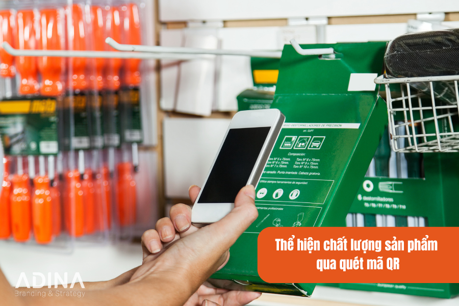 Sử dụng QR trên sản phẩm để show chất lượng cho khách hàng thấy