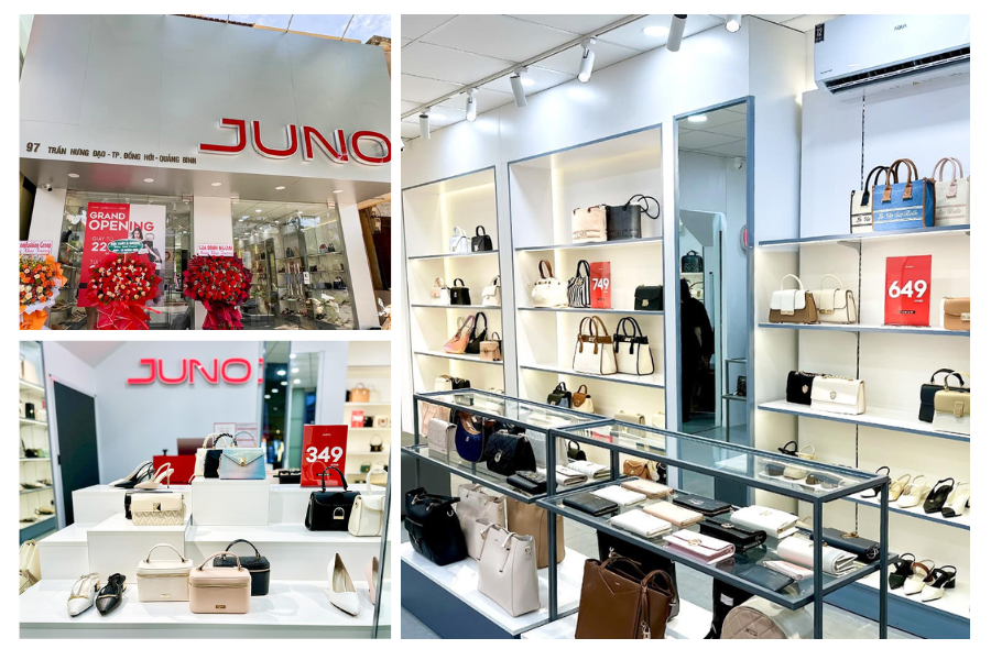 Phong cách trưng bày tối giản của thương hiệu Juno