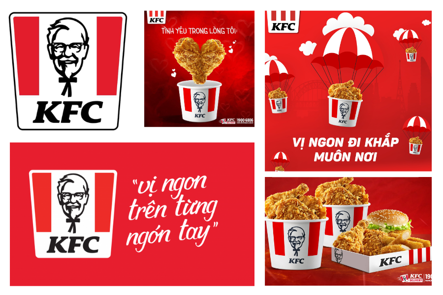 Logo màu đỏ của KFC