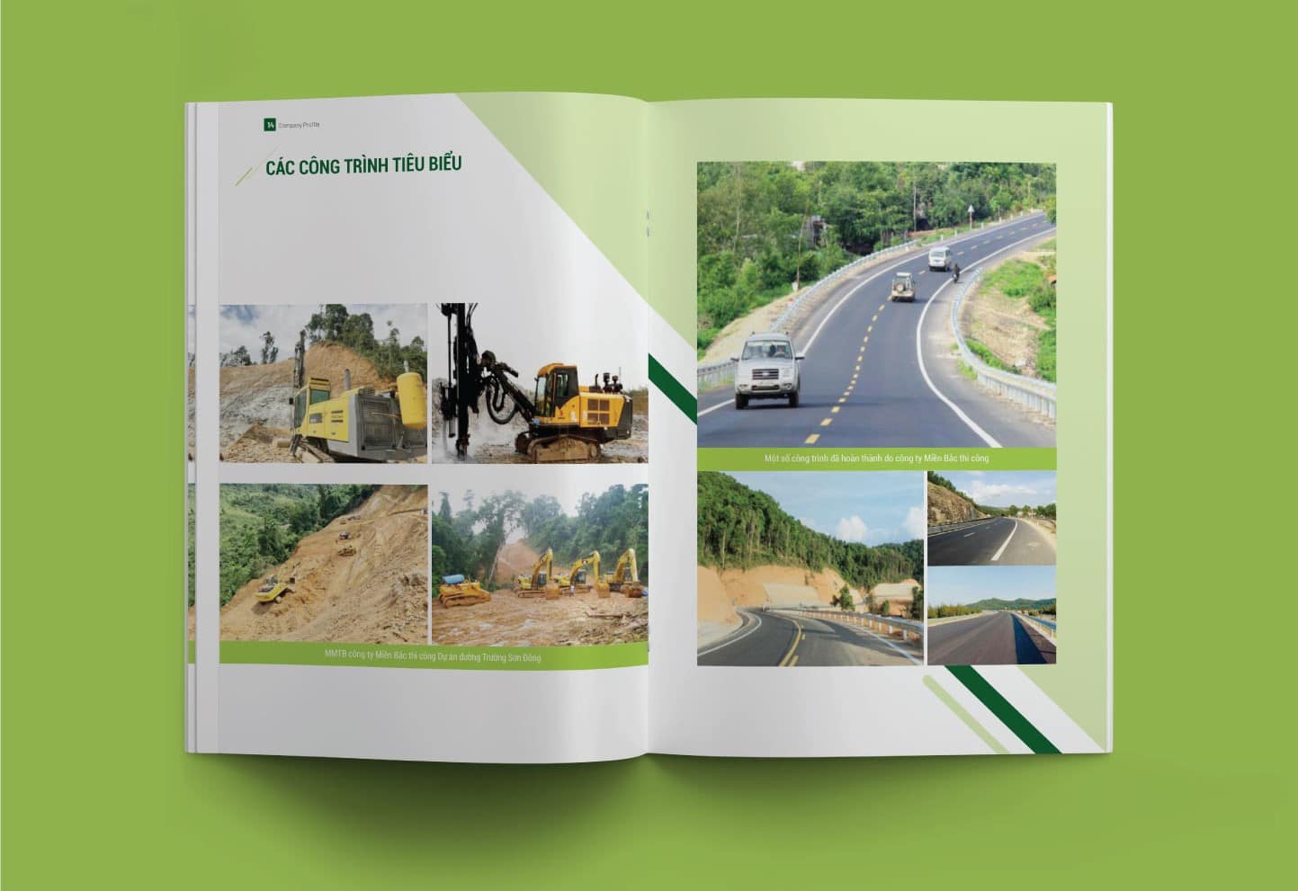 Nội dung phần dự án tiêu biểu trong hồ sơ năng lực công ty xây dựng