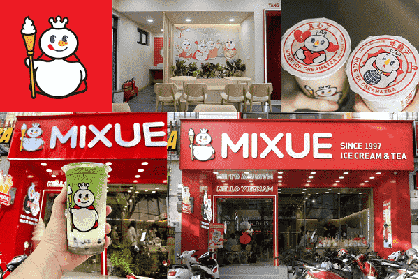 Bộ nhận diện thương hiệu trà sữa Mixue