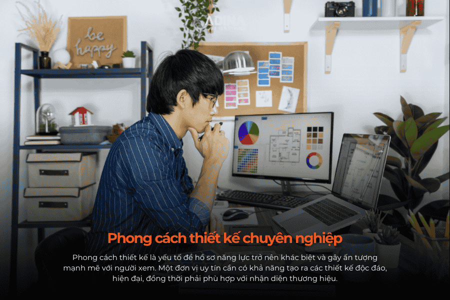 Phong cách thiết kế chuyên nghiệp - Tiêu chí chọn đơn vị thiết kế hồ sơ năng lực công ty viễn thông