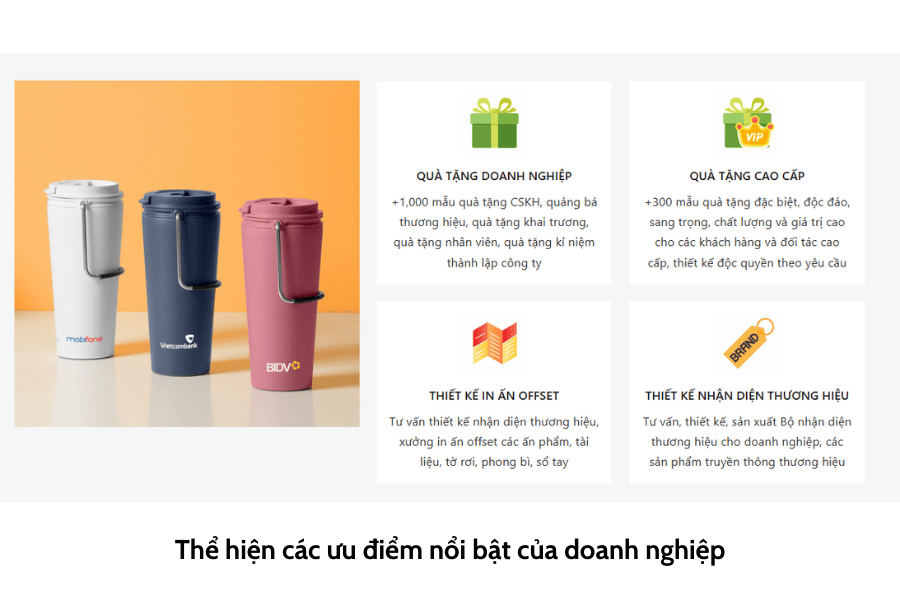 Thể hiện các ưu điểm nổi bật trên hồ sơ năng lực công ty quà tặng