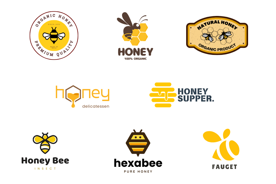 Logo công ty thực phẩm hình tổ ong