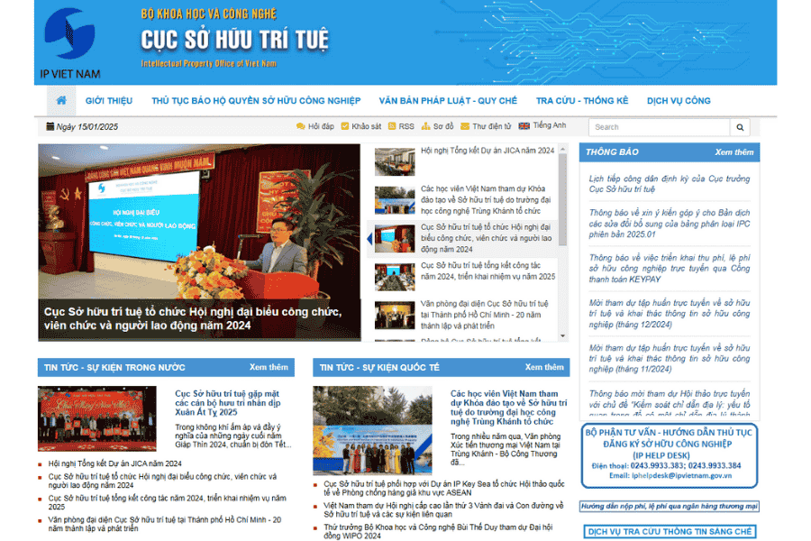 Trang chủ Cục sở hữu trí tuệ