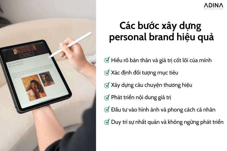 Các bước xây dựng personal brand hiệu quả