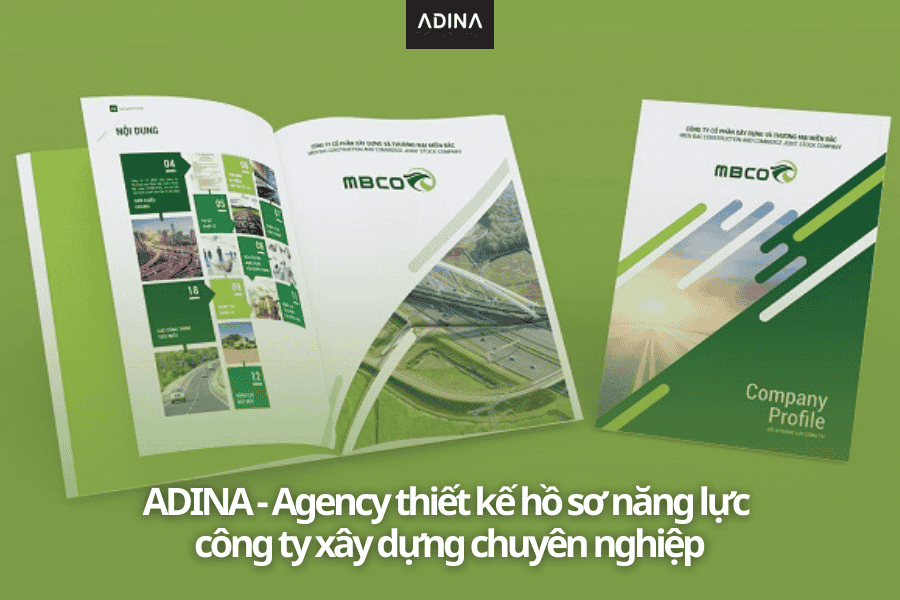 ADINA thiết kế hồ sơ năng lực công ty xây dựng