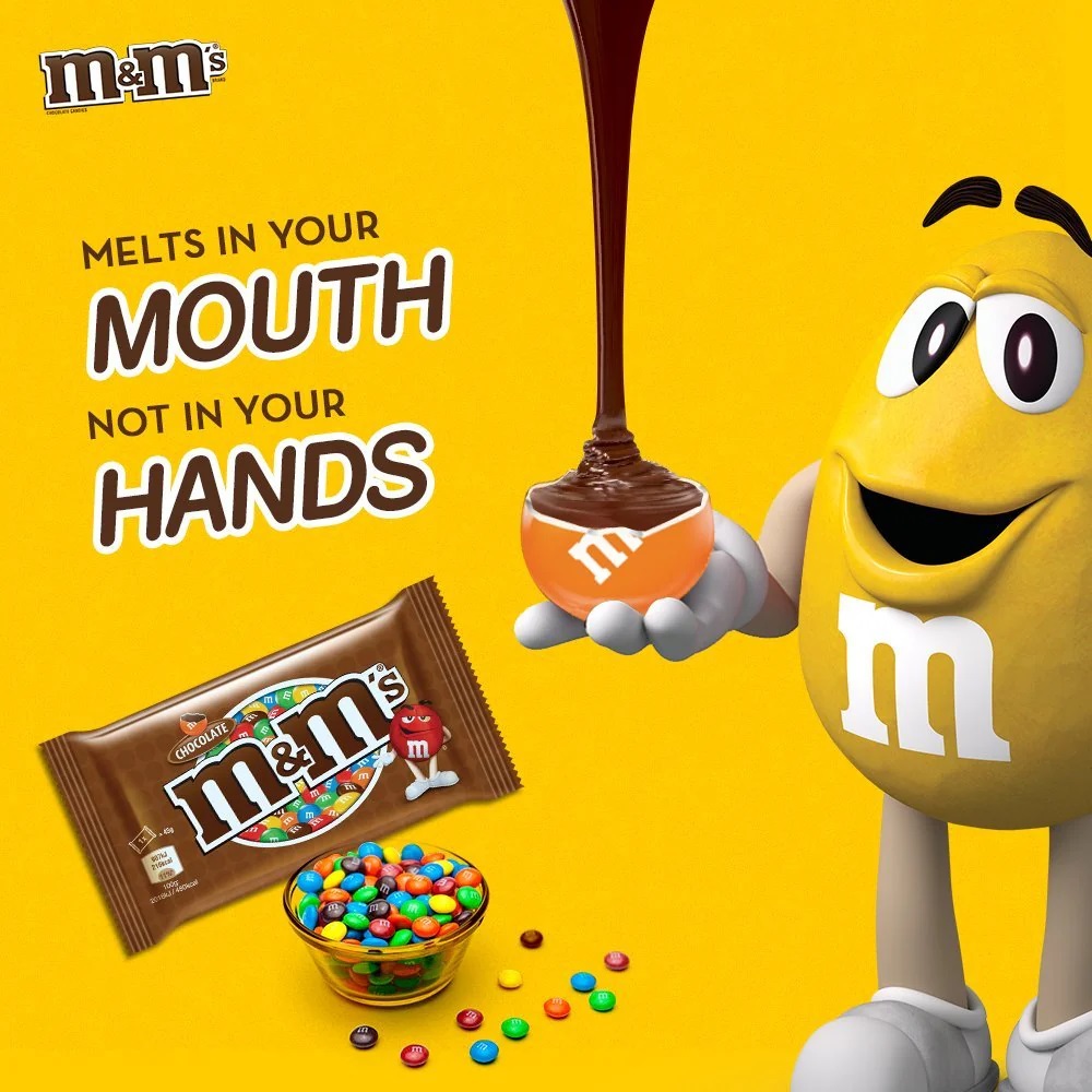 Slogan nổi tiếng “Melts in your mouth, not in your hand” của M&M’s xuất phát từ một ý tưởng vô cùng đặc biệt trong bối cảnh chiến tranh.