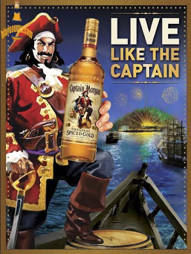 Hãng rượu Captain Morgan cũng mượn hình ảnh Henry Morgan – một cướp biển vùng Caribe chính hiệu – để làm brand mascot.