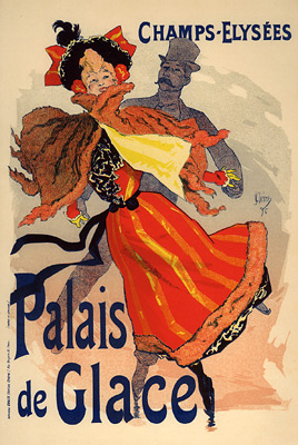 Poster “Palais des Glaces” của Jules Chéret.