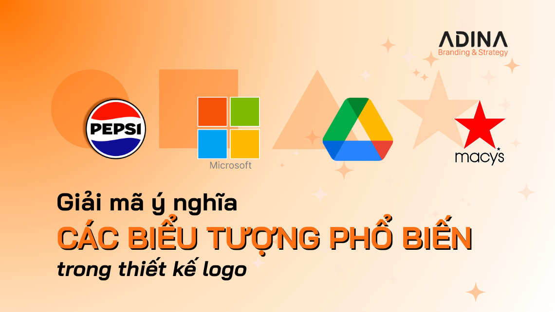 Y nghĩa các biểu tượng phổ biến trong thiết kế logo.