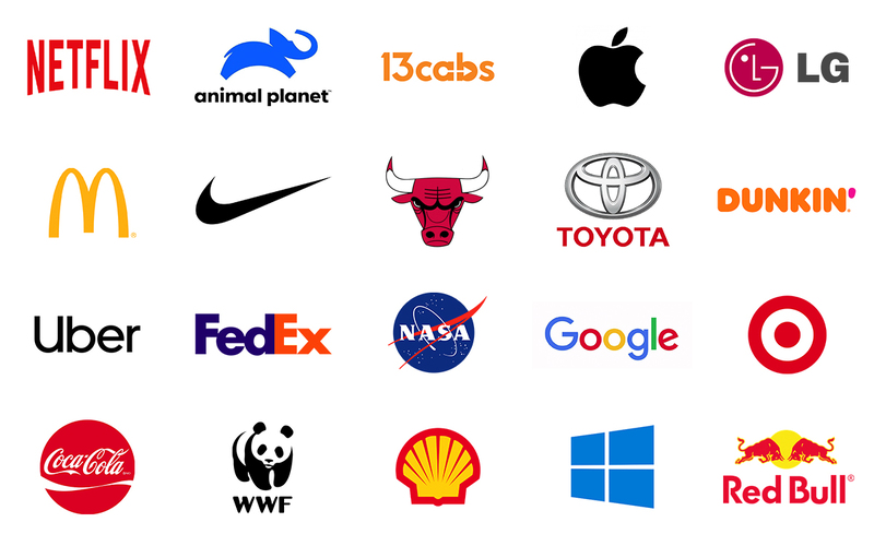 Các brand lớn là một nguồn cảm hứng sáng tạo logo đáng giá và thực tế nhất.