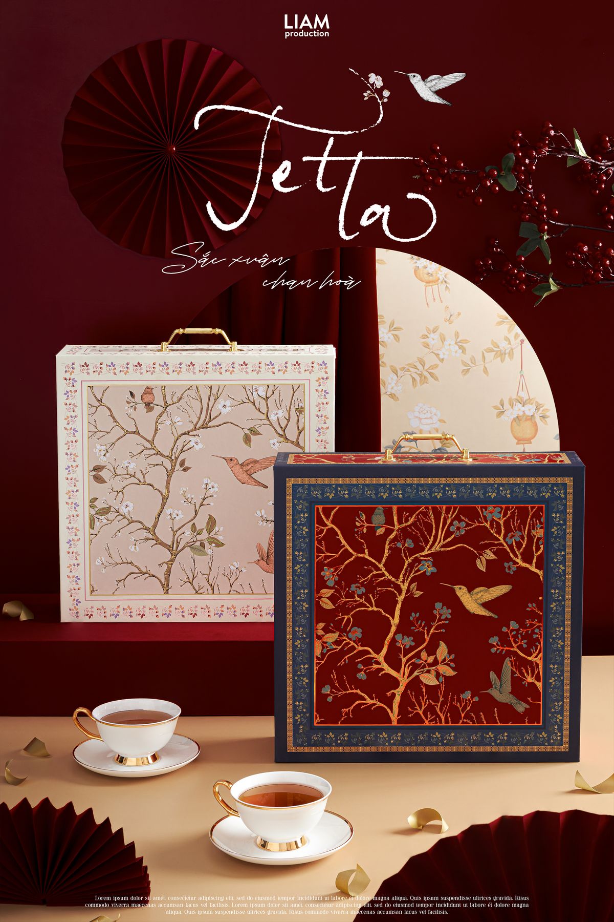 Mẫu thiết kế bao bì Tết 2026 sang trọng.