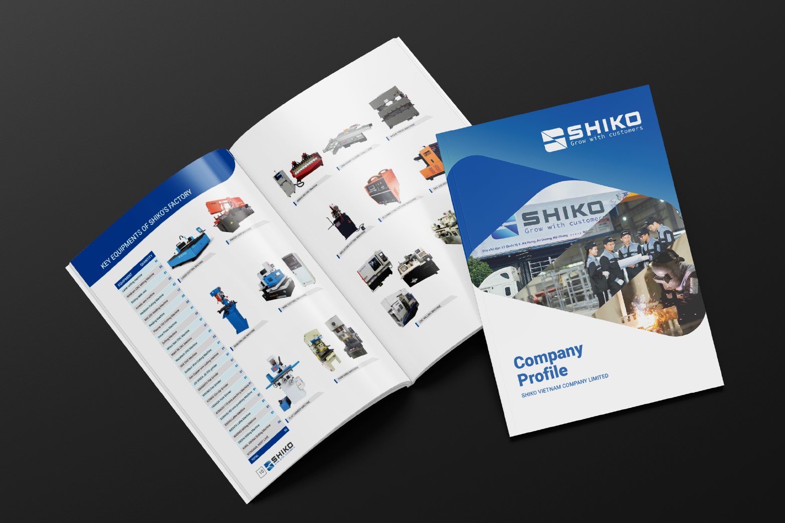 Quy trình thiết kế hồ sơ năng lực công ty xây dựng.