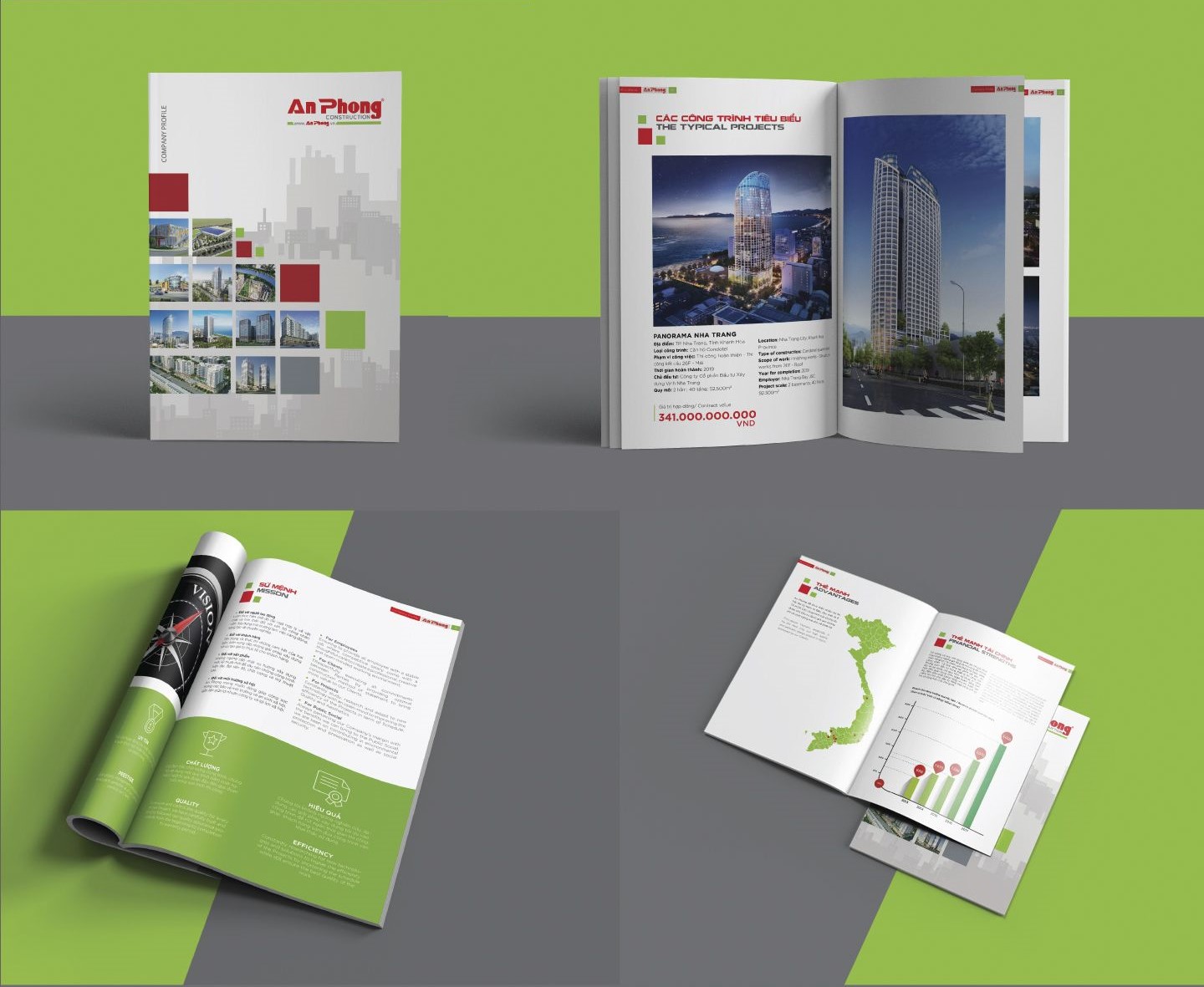 Mẫu hồ sơ năng lực công ty xây dựng An Phong do ADINA thực hiện.