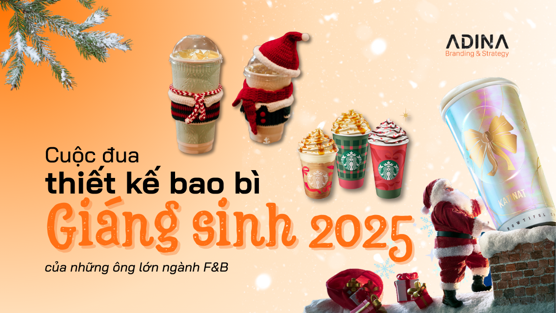 Cuộc đua thiết kế bao bì giáng sinh 2025 của những ông lớn ngành F&B