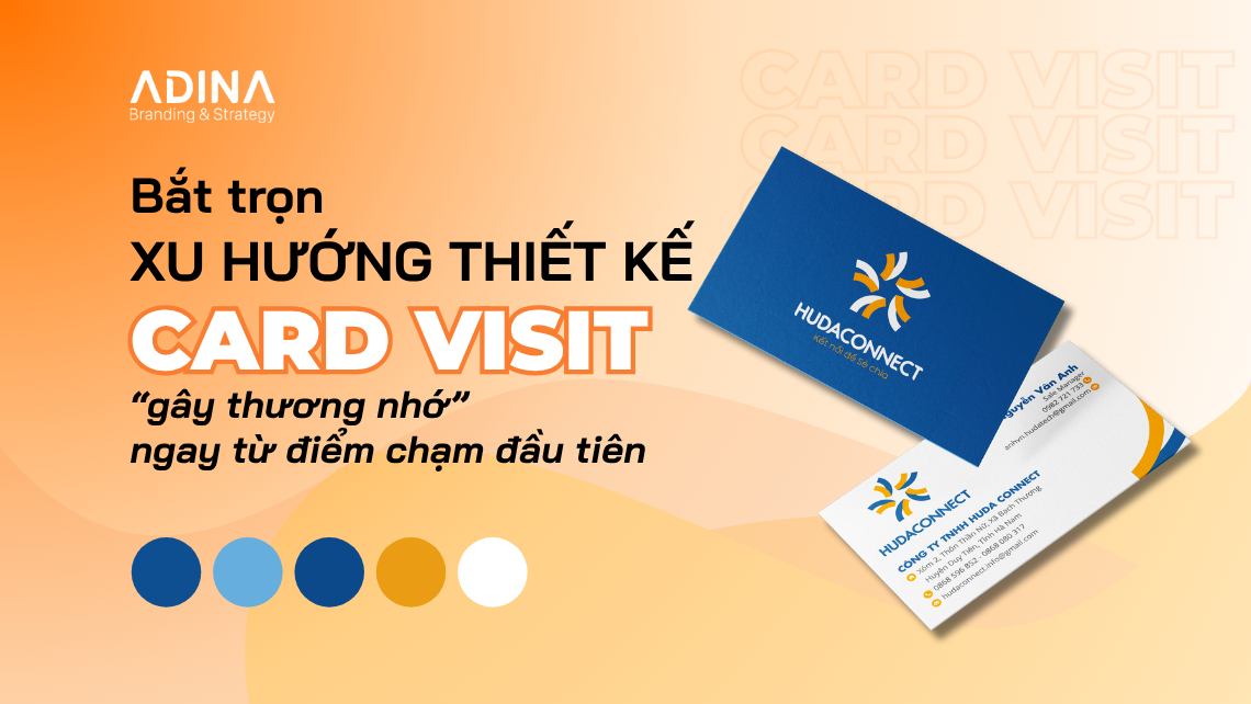 Bắt trọn xu hướng thiết kế card visit 2025 “gây thương nhớ”
