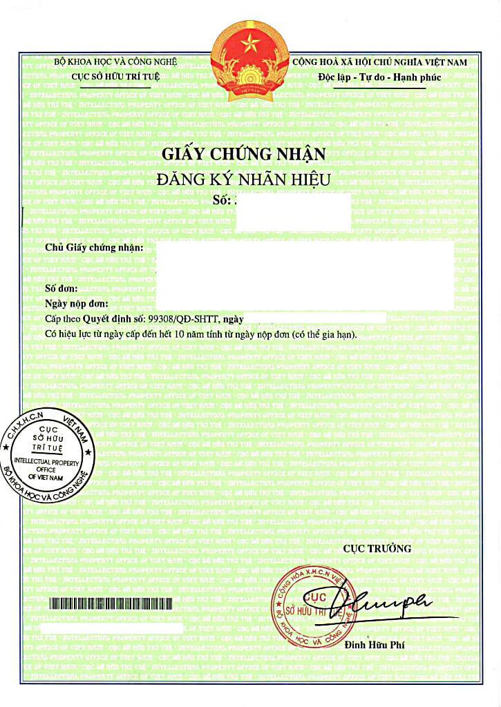 Nếu nhãn hiệu đáp ứng đầy đủ điều kiện bảo hộ, Cục Sở hữu trí tuệ sẽ ra quyết định cấp Giấy chứng nhận đăng ký nhãn hiệu.